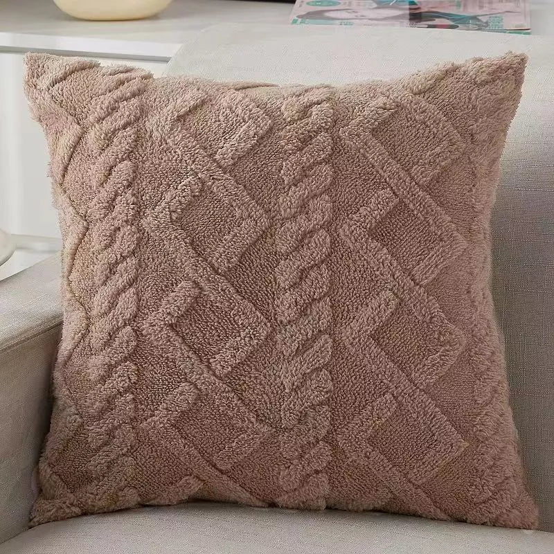 Capa de almofada estilo boho 45x45 linho e algodão